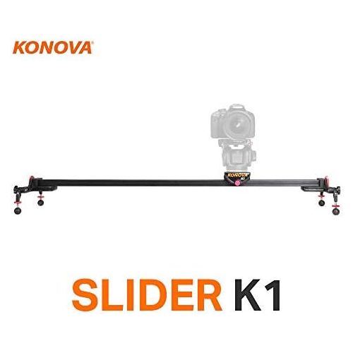  KONOVA Konova Portable Slider Dolly K1 48cm (18.9 Inch) Track Aluminum light weight for Camera, Gopro, Mobile Phone, DSLR, Payloads up to 33lbs (15kg) with Bag