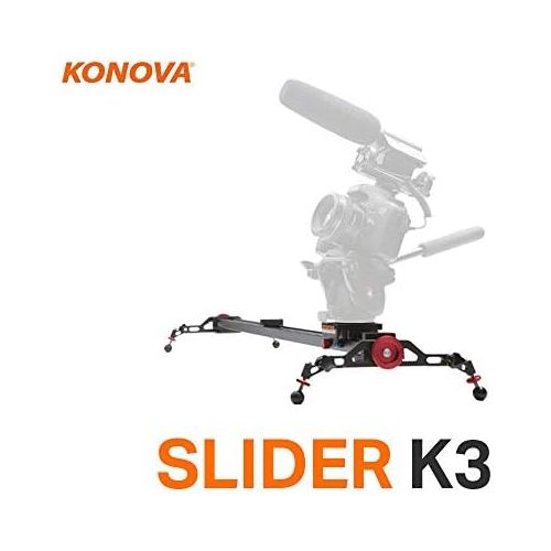  KONOVA Konova Camera Slider Dolly K3 120cm (47.2 Inch) Track Aluminum solid rail smooth slide for Camera, Gopro, Mobile Phone, DSLR, Payloads up to 49bs (22kg) with Bag