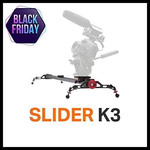  KONOVA Konova Camera Slider Dolly K3 100cm (39.4 Inch) Track Aluminum solid rail smooth slide for Camera, Gopro, Mobile Phone, DSLR, Payloads up to 49bs (22kg) with Bag