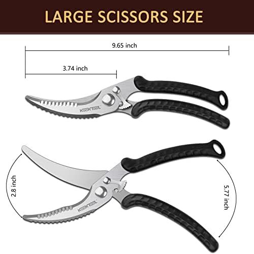  [아마존베스트]Kitchen Shears, KOOKTOOL Kitchen Scissors Heavy Duty Cooking Scissors, Dishwasher Safe Meat Scissors, Kitchen Shears for Chicken, Bone, Poultry, Vegetable, Fish