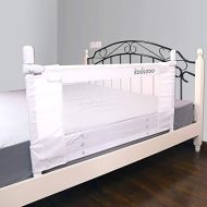 [아마존베스트]KOOLDOO 43 Vertical Lift Toddlers Safety Bed Rail Children Bed Guard with NBR Foam Include 1Pc Seat Belt (White)