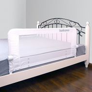 [아마존베스트]KOOLDOO 51 Inches Fold Down Toddlers Safety Bed Rail Children Bed Guard with NBR Foam Include 1pcs Seat Belt (White)