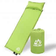 KOOLSEN Self-Inflating Sleeping pad for Camping Backpacking Fishing and Climbing,Lightweight Camping pad with Pillow