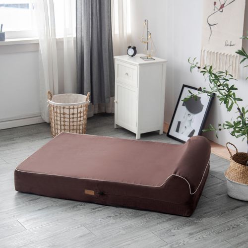  KOPEKS Orthopedic Memory Foam Dog Bed With Pillow, X-Large, Brown