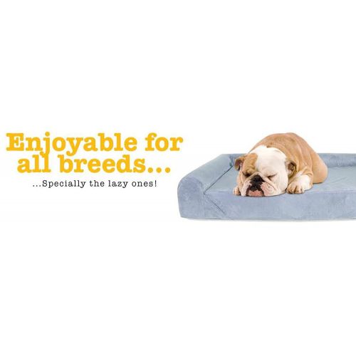  KOPEKS Deluxe Orthopedic Memory Foam Sofa Lounge Dog Bed - Large - Grey