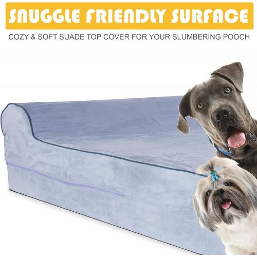  KOPEKS - Orthopedic Memory Foam Dog Bed with Pillow