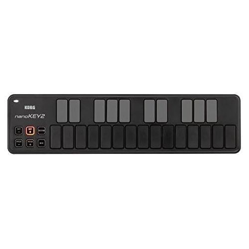  [아마존베스트]Korg & More KORG nanoKEY2 USB MIDI Keyboard with 25 Keys Black