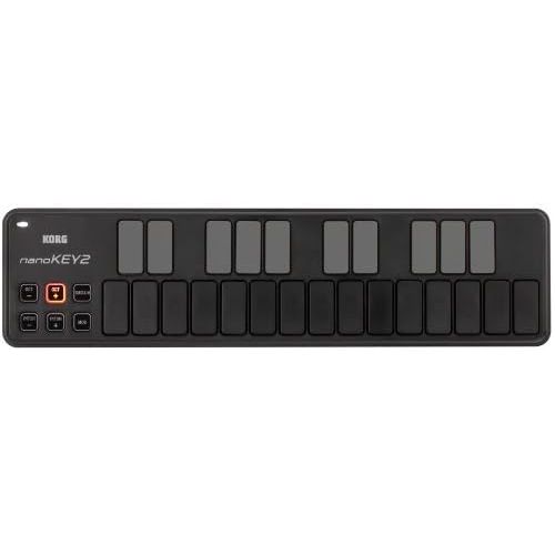  [아마존베스트]Korg & More KORG nanoKEY2 USB MIDI Keyboard with 25 Keys Black