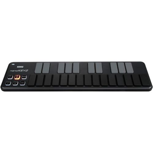  [아마존베스트]Korg & More KORG nanoKEY2 USB MIDI Keyboard with 25 Keys Black