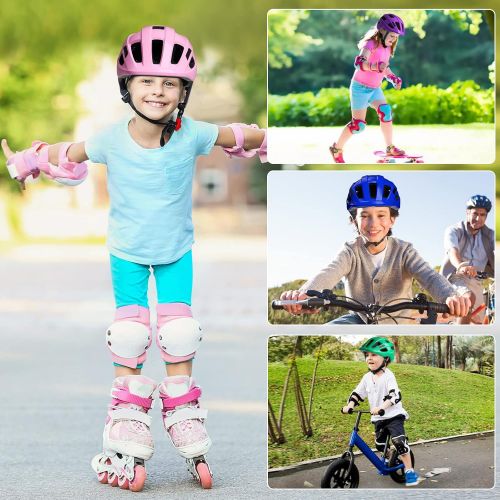  KORIMEFA Kids Bike Helmet Toddler Helmet 3-8 Years Kids Skateboard Helmet Multi-Sport Cycling Helmet CPSC Certified Impact Resistance Ventilation Adjustable Helmets Outdoor Sports