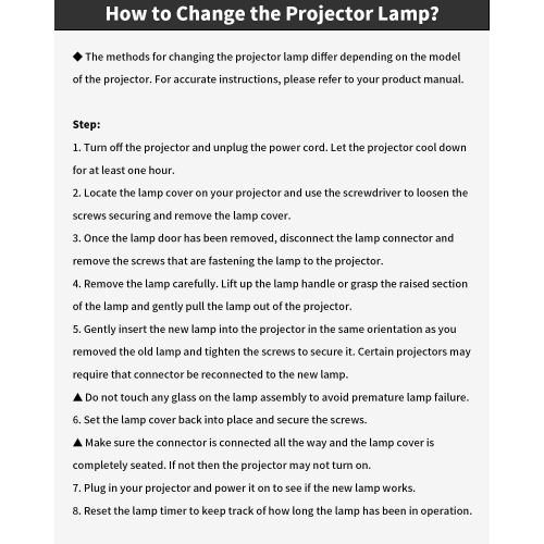  KOSRAE PRM30-LAMP Replacement Lamp for Promethean PRM30 PRM30A Projector