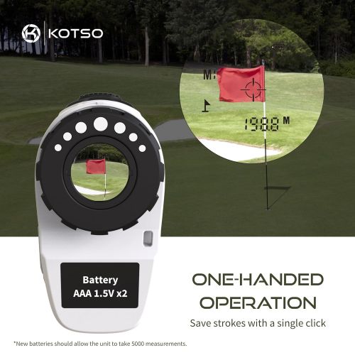  KOTSO Golf Rangefinder Slope Laser Range Finder Angle Golfing G1S