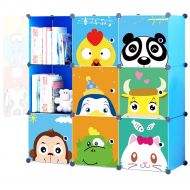 KOUSI Toy Organizer Toy Storage Portable Toy Organizers for Kids Children Toy Organizers and Storage Multifuncation Cube Storage Shelf Cabinet Bookcase Bookshelf, Capacious & Study
