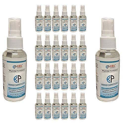  KP KOOL PRODUCTS Sanitizer - hand Sanitizer - small hand Sanitizer travel size - mini hand Sanitizer bulk - hand sanitizers - scented hand Sanitizer - pocket hand Sanitizer (24 pack) Made in USA in