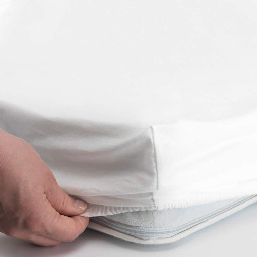  KP Linen Crib Fitted Sheets - Fitted Crib Sheet - for Baby Girl & Boy as Toddler, 100% Cotton Mattress Covers for Bed Fitted and Stretchy, NO Struggle to Get on The Mattress- White and Dark