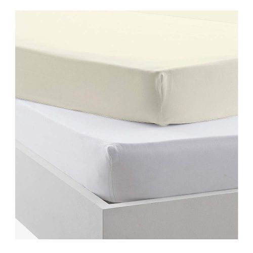  KP Linen Crib Fitted Sheets - Fitted Crib Sheet - for Baby Girl & Boy as Toddler, 100% Cotton Mattress Covers for Bed Fitted and Stretchy, NO Struggle to Get on The Mattress- White and Dark