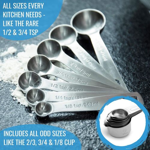  [아마존핫딜][아마존 핫딜] KPKitchen Stainless Steel Measuring Cups and Spoons Set