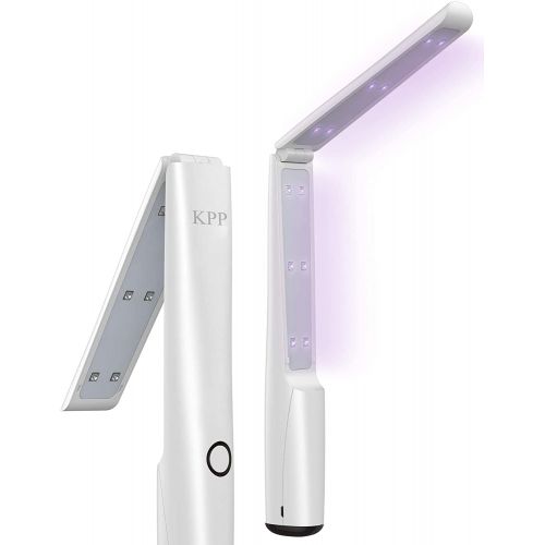  UV Light Sanitizer Wand, Portable UVC Light Disinfector UV Wand for Smartphone Home Travel Package Belongins Clinically Proven Disinfector Chargable KPP (white1)