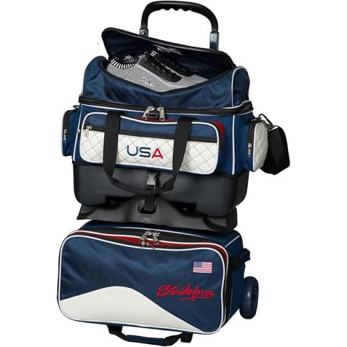  Strikeforce Royal Flush 4-Ball Roller Bowling Bag USA