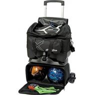 KR Strikeforce Hybrid X Four Ball Roller Bowilng Bag with Shoe Compartment and Accessory Compartments also Holds 4-Bowling Balls