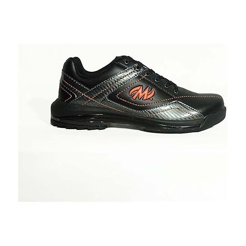  KR Strikeforce Motiv Bowling Propel Black/Carbon/Orange Right Hand Wide High Performance Men's Bowling Shoe