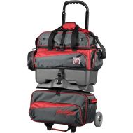 KR Strikeforce Konvoy Four Ball Roller Bowling Bag - Deluxe Bag Holds 4-Balls, Shoes and Room for all the Accessories You Need!