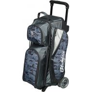 KR Strikeforce Drive Triple Roller Double Wheel Bowling Bag with Top Shoe Compartment & Multiple Accessory Compartments Available in Multiple Colors