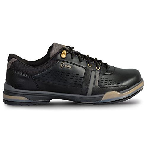  KR Strikeforce Mens Hammer Boss Performance Bowling Shoes, Black/Gold, Size 10.5