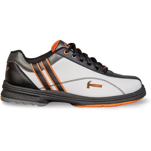  KR Strikeforce Womens Hammer Vixen Left Handed Bowling Shoes, WhiteBlackOrange, Size 9