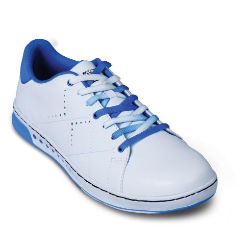  KR Strikeforce Womens Gem Wide Width Bowling Shoes, WhiteBlue, Size 10