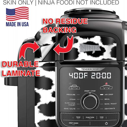  KRAFTD Wrap for Ninja Foodi 8 Quart - QT Accessories Cover Sticker - Wraps fit Deluxe Cooker Mdl: FD402 LP3 Cow Print Moo Farm