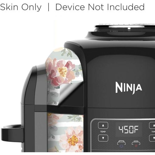  KRAFTD Wrap for Ninja Foodi 6.5 Quart QT Accessories Cover Sticker Wraps fit Ninja Foodi 6.5 Quart QT Mdl: OP302 107 Pastel Floral Rose