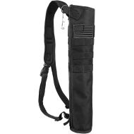 KRATARC Archery Lightweight Back Arrow Quiver Dual Use Foldable Compact Hip Arrows Bag with Molle System Hanged for Target Shooting