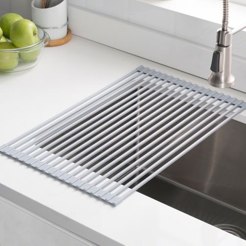  KRAUS Multipurpose Over Sink Roll-Up Dish Drying Rack by Kraus