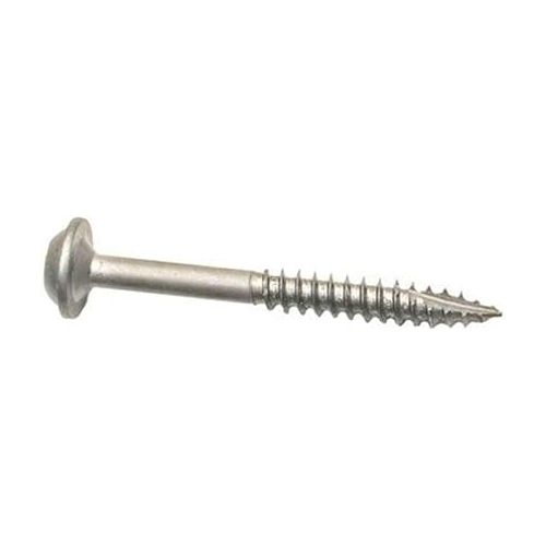  Kreg SML-F125-5000 Zinc Pocket Screws, 1 1/4 Inch, 7 Fine Thread, Maxi-Loc Head (5000 Count)