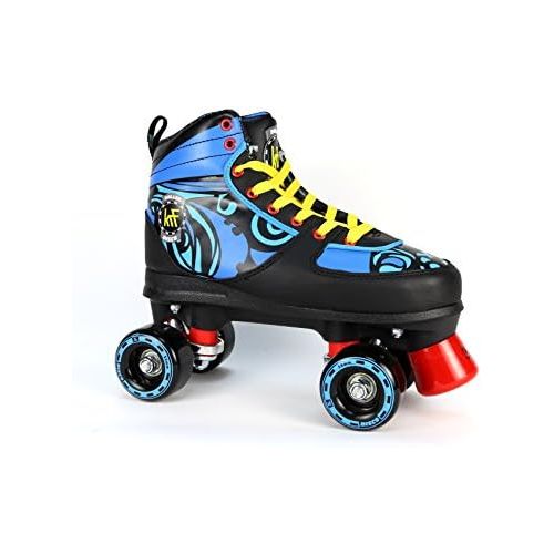  KRF Kinder Disco Ethnic Rollschuhe, Roller Figure Quad