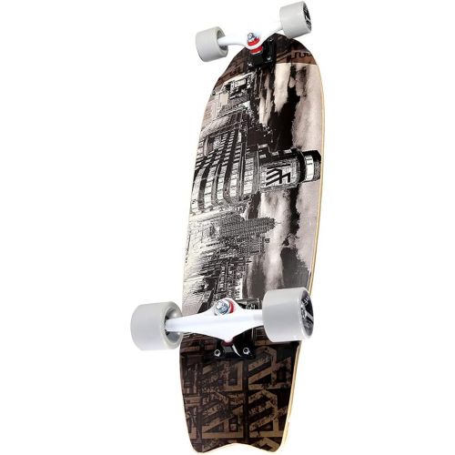  KRF The New Urban Concept KRF MONOPATIN Cruiser Surfer Capitol Skateboard, Adults, Unisex, Multicoloured, 33 x 9.5