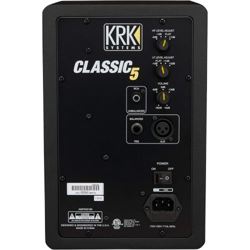  [아마존베스트]KRK Classic 5 Professional Bi-Amp 5 Powered Studio Monitor