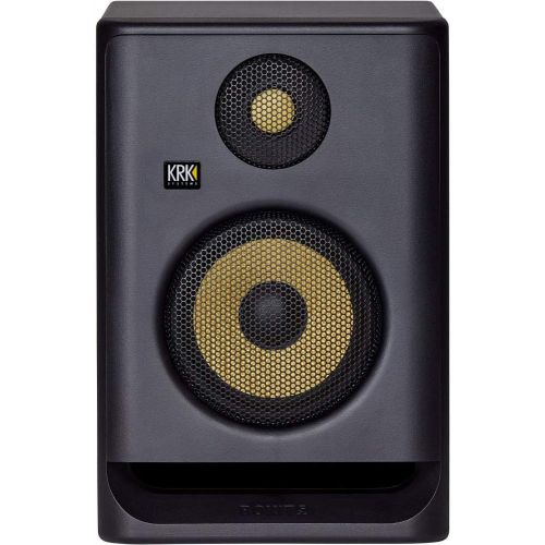  [아마존베스트]KRK ROKIT 5 G4 5 2-Way Active Studio Monitor with Isolation Pad (Small) & XLR Cable Bundle