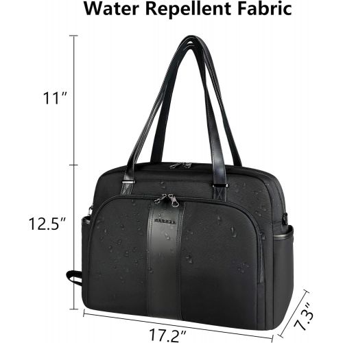  [아마존 핫딜]  [아마존핫딜]KROSER Laptop Tote Bag 15.6 Stylish Shoulder Bag Water-Repellent Large Travel Bag with RFID Pockets for Work/Business/School/College/Women-Black