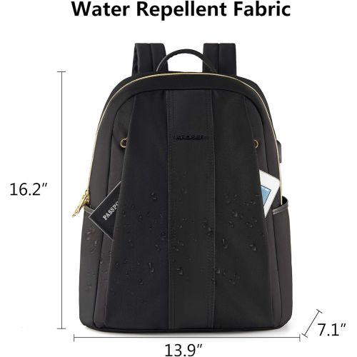  [아마존 핫딜]  [아마존핫딜]KROSER Laptop Backpack 15.6 Inch Fashion School Computer Backpack Water-Repellent Nylon Casual Daypack with USB Charging Port for Travel/Business/College/Women/Men-Black