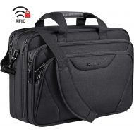 [아마존 핫딜]  [아마존핫딜]KROSER 18 Laptop Bag Premium Laptop Briefcase Fits Up to 17.3 Inch Laptop Expandable Water-Repellent Shoulder Messenger Bag Computer Bag for Travel/Business/School/Men/Women-Black