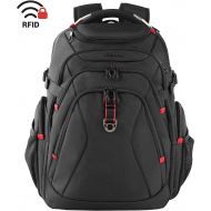 [아마존 핫딜] [아마존핫딜]KROSER Travel Laptop Backpack 17.3 Inch XL Heavy Duty Computer Backpack with Hard Shelled Saferoom RFID Pockets Water-Repellent Business College Daypack Stylish School Laptop Bag f