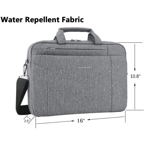  [아마존 핫딜] [아마존핫딜]KROSER Laptop Bag 15.6 Inch Briefcase Shoulder Messenger Bag Water Repellent Laptop Bag Satchel Tablet Bussiness Carrying Handbag Laptop Sleeve for Women and Men-Grey