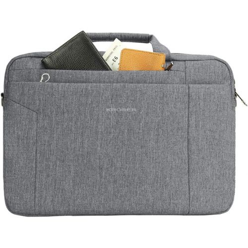  [아마존 핫딜] [아마존핫딜]KROSER Laptop Bag 15.6 Inch Briefcase Shoulder Messenger Bag Water Repellent Laptop Bag Satchel Tablet Bussiness Carrying Handbag Laptop Sleeve for Women and Men-Grey