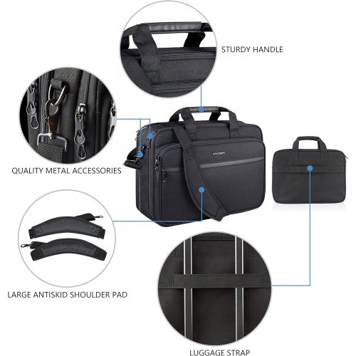  [아마존 핫딜] KROSER 18 Laptop Bag Premium Laptop Briefcase Fits Up to 17.3 Inch Laptop Expandable Water-Repellent Shoulder Messenger Bag Computer Bag with RFID Pockets for Travel/Business/Schoo