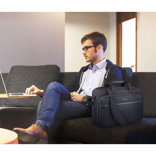  [아마존 핫딜] KROSER 18 Laptop Bag Premium Laptop Briefcase Fits Up to 17.3 Inch Laptop Expandable Water-Repellent Shoulder Messenger Bag Computer Bag with RFID Pockets for Travel/Business/Schoo