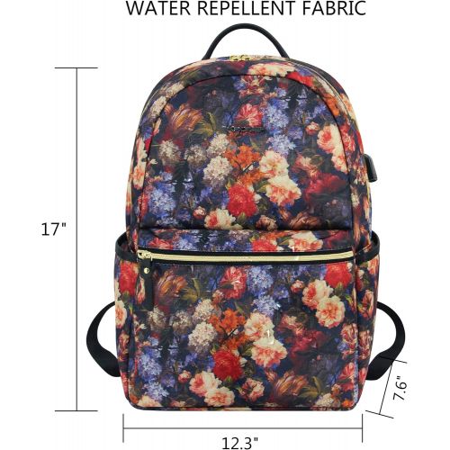  [아마존 핫딜] KROSER Laptop Backpack 15.6 Inch Stylish Travel Backpack Computer Backpack with USB Charging Port Water-Repellent College School Casual Daypack Business Work Bag for Women/Girls (R