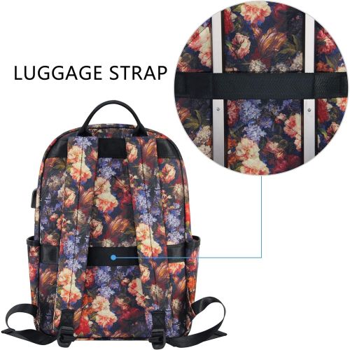  [아마존 핫딜] KROSER Laptop Backpack 15.6 Inch Stylish Travel Backpack Computer Backpack with USB Charging Port Water-Repellent College School Casual Daypack Business Work Bag for Women/Girls (R