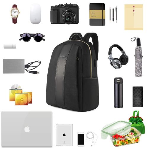  [아마존 핫딜]  [아마존핫딜]KROSER Laptop Rucksack 15,6 Zoll（39,6 cm） Schulrucksack Daypack Tagesrucksack Wasserabweisend Nylon Laptop Gepack Tablet mit USB-Ladeanschluss fuer College/Reisen/Frauen/Manner-Schw